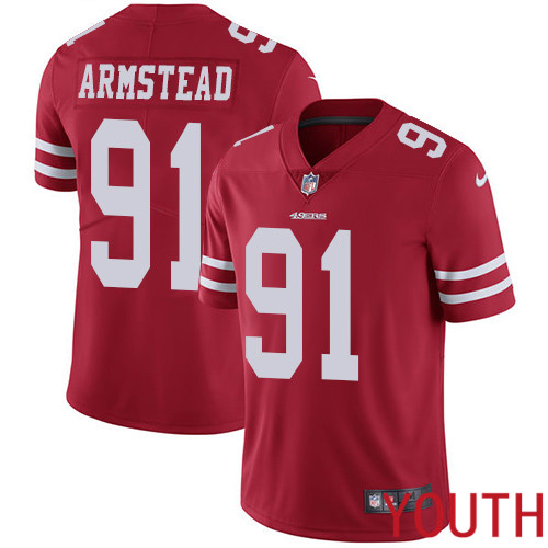 San Francisco 49ers Limited Red Youth Arik Armstead Home NFL Jersey #91 Vapor Untouchable